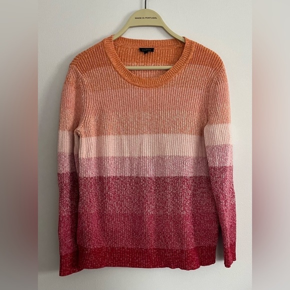 Talbots pima ombré sweater size M - Picture 2 of 7